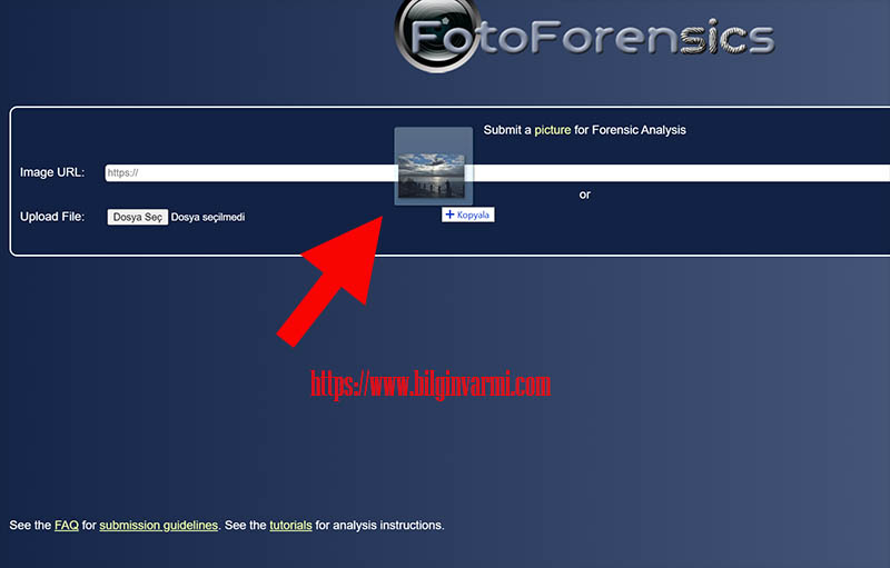 FotoForensics Görsel, Fotoğrafların Sahte Olup Olmadığını Gösteren Siteler..